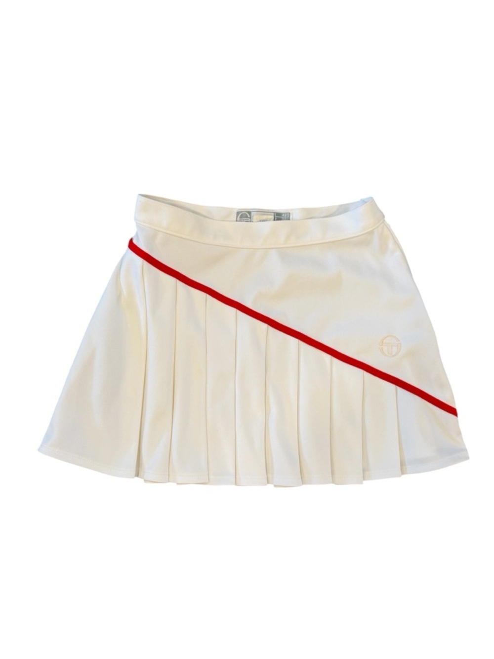 Sergio Tacchini Shorts Womens Size 8 White Skirt Y2K 90s Tennis Golf Pickleball